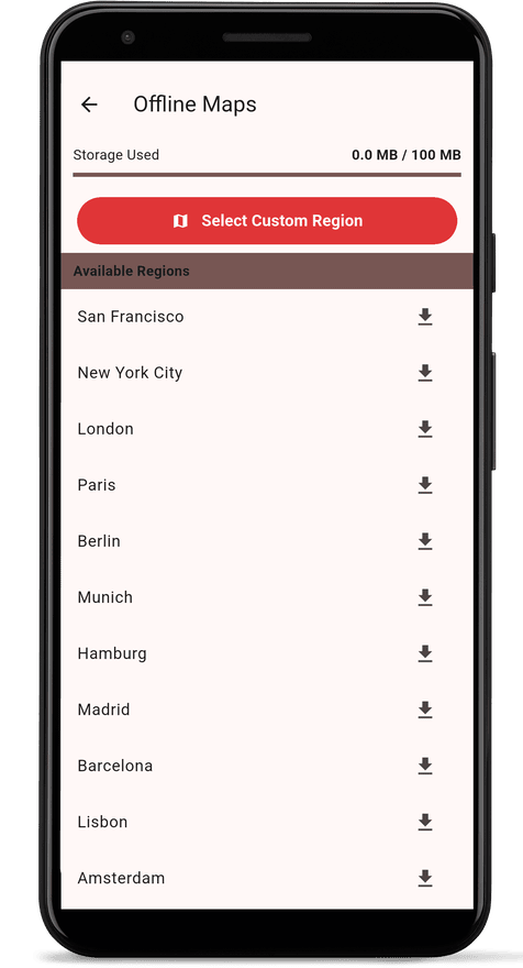 Android offline maps