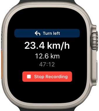 Apple Watch turn-by-turn navigation