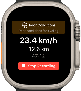 Apple Watch weather alert