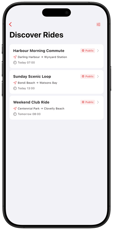 iPhone party discovery