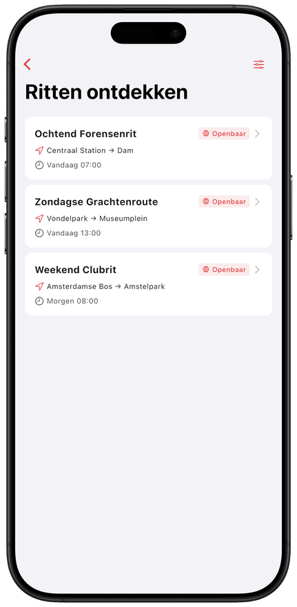 Ontdek groepsritten bij jou in de buurt