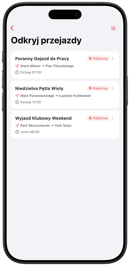 Odkryj przejazdy grupowe w pobliżu