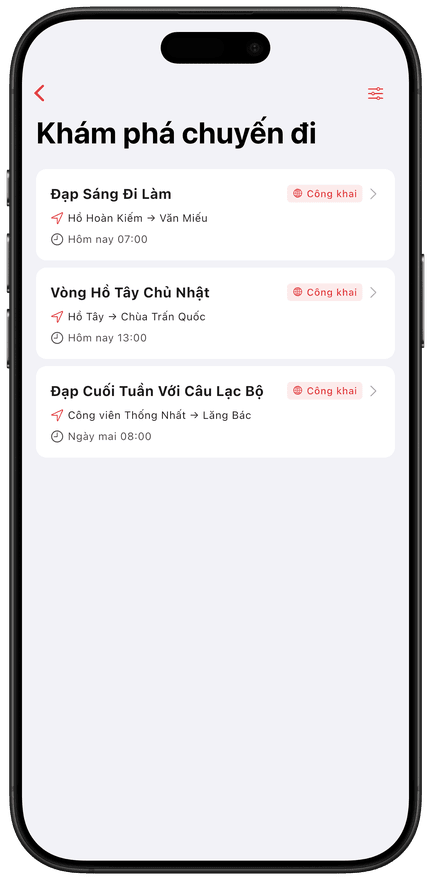 Khám phá chuyến đi nhóm gần bạn