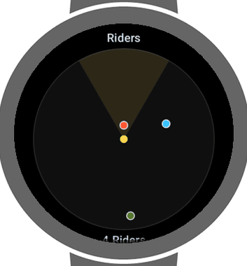 Wear OS live rider map